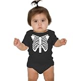 Baby Rock 'n Roll One-Piece, Ribs, Black, 6-12
