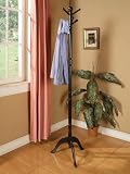 Linon Home Decor 98114BLK-01-KD Coat Rack Black