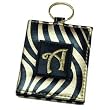 Monogram Letter A Keychain with Mirror