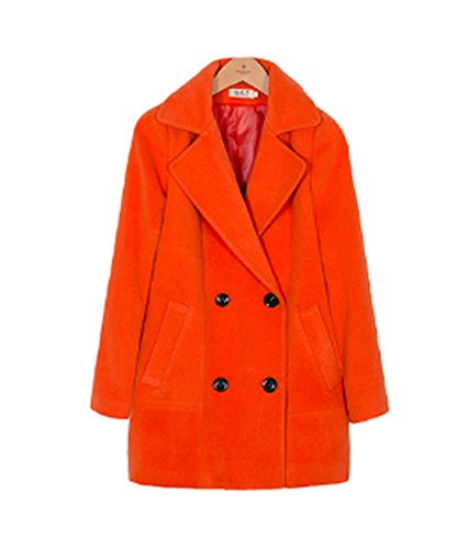 3色有！白オレンジ水色！ 今年のトレンド ロングコート 可愛い大人気の冬服！ レディース 多サイズ有！MyStyleエコバック付☆