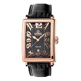 Gevril Mens Rose Gold Avenue of Americas Automatic Date Watch #5101 by Gevril