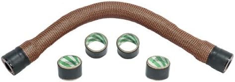 Hose Candy 513070005 Hose Bone Orange/Black 18" Carbon Fiber Import Radiator Hose