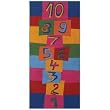 Children's Play Hopscotch Multi Kids Rectangular Rug