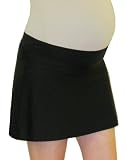 Mermaid Maternity Lower Panel Swim Skirt with Attached Boy Short