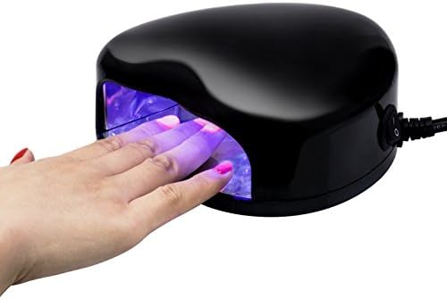 ETSYG® LED UV Light Lamp Nail Dryer 3W Mini Heart Shape Gel Portable Manicure Tool for Fast Drying Nail Polish &amp; SPA Equipment &amp;Professional Beauty Salon and Home Use