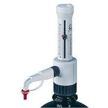 BrandTech 4701130 Glass Adjustable Volume Dispensette lll Analog Bottletop Dispenser without SafetyPrime Valve, 0.5-5mL Volume