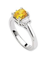 14kw Emma Grace Radiant Cultured Diamond Ring