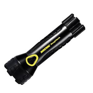 Rayovac RNR2D-B Roughneck 2D Metal Rubbermate Flashlight