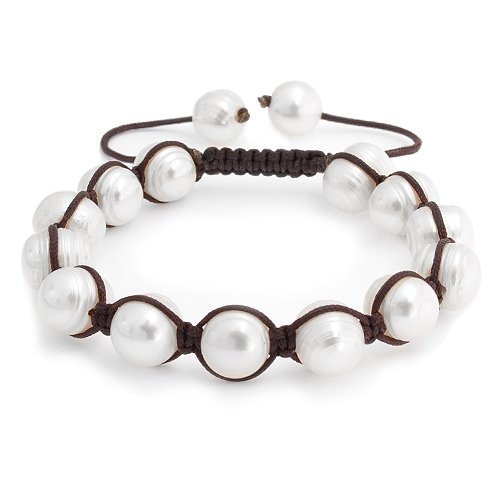 Bling Jewelry Baroque Pearl Bracelet Shamballa 
