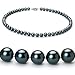 Black 6.5-7mm AAA Japanese Akoya Pearl Necklace-36-inch---Opera