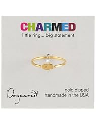 Dogeared Charmed Gold Dipped Hamsa Ring