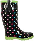 Women's Colorful Polka Dots Rubber Rain Boots