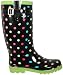 Women's Colorful Polka Dots Rubber Rain Boots