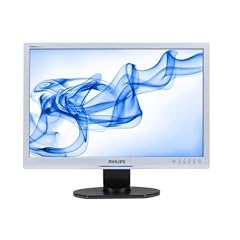 Philips 240SW9FS/00 61 cm (24 Zoll) WUGA Widescreen TFT Monitor DVI-D, VGA (Kontrastverh�ltnis dyn. 10000:1, Reaktionszeit 5ms) silber