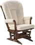 Dutailier Ultramotion Harvest Sleigh Multiposition and Recliner Glider Rocker, Cream