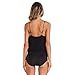May&Maya Women's Black Wrap Front Bodice Cami Bodysuit