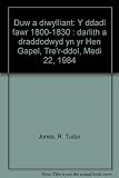 Duw a diwylliant : y ddadl fawr 1800-1830 : darlith a draddodwyd yn yr Hen Gapel, Tre'r-ddol, Medi 22, 1984