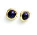 Lapis Earrings 14mm A.A.A. Afgan Beads Lapis on 14k Gold Clip on Jacket Earrings