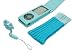 4G BLUE FLIP CASE & FREE BLUE SOCK COVER FOR NEW APPLE iPOD NANO 4TH GENERATION + EXCLUSIVE NEW BLUE NECK STRAP