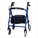 Soft Seat Aluminum Rollator With Round Back