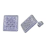 0.15 CT Diamond Stud Earrings in Sterling Silver