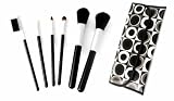 6 Piece Natural Hair Cosmetic Brush Set