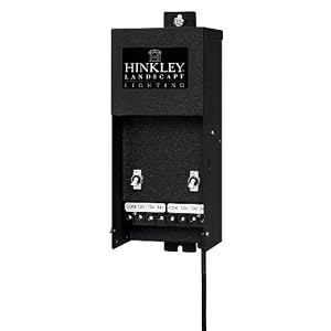 Hinkley Lighting 0605MT 12-14 Volt 600 Watt Multi-Tap Manual Transformer, Black by