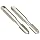 Dormer E500/E513 High-Speed Steel Straight Flute Tap Set, Uncoated (Bright) Finish, Round Shank with Square End, 2-Piece Set (1 Plug, 1 Bottoming Chamfer)