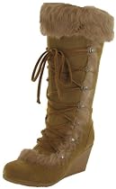 BEARPAW Women's Kaska Fur Boot,Chestnut,8 M US