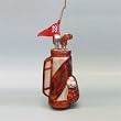 Glass Golf Bag Christmas Ornament