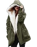 Roiii Women Thicken Warm Winter Coat Hood Parka Overcoat Long Jacket Outwear