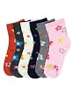 Mopas Lot of 6 Pairs Infant To Young Girls Assorted Kids Computer Socks