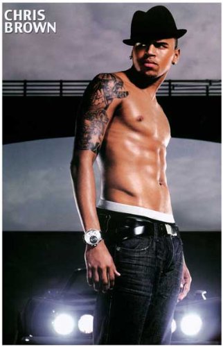 Chris Brown - Shirtless - 11x17 Poster