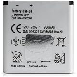 BST-38 BST38 Battery for Sony Ericsson C902 C905 K770 K858 K850 R300I R306C S302C S500 S500C S500I S550 T303 T303C T650I T658 W580 W580C W580I W760 W760C W902 W980 W995 Z770I C510 W980i 5500