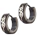 Stainless Steel Intricate Symbol Earrings