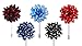 Puentes Denver Men's Lapel Flower Handmade Boutonniere Pin for Suit - Polka Dot Mums