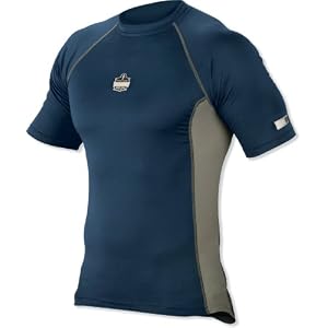 CORE Performance Work Wear 6410 Short Sleeve Shirt, Navy, Medium by 