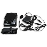 from Koolertron Aker Voice Amplifier 12watts Black MR1505, Portable, for Teachers, Coaches, Tour Guides, Presentations, Costumes, Etc. By Koolertron Model CB-SOUE04-BK
