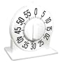 Tactile Long Ring Low Vision Timer With Stand White Dial