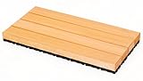 ウッドデッキ匠・樹脂ジョイント付・30cm×60cm×高さ5cm：6枚セット（色：パイン）