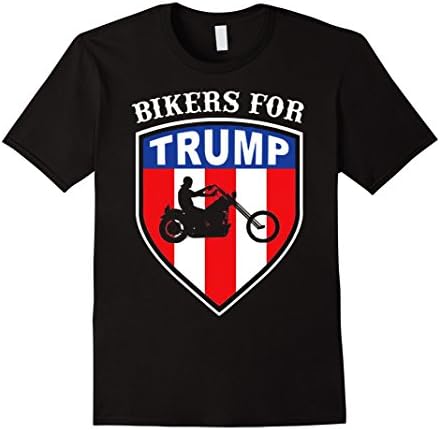 Men's Bikers For Trump shirt 2XL Black