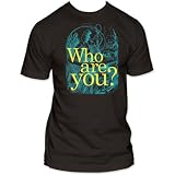 Alice In Wonderland Who Are You? Fitted Jersey T-Shirt In Black