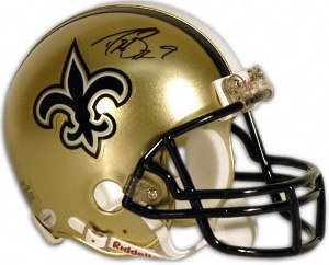 Drew Brees signed New Orleans Saints Replica Mini Helmet- Brees Hologram