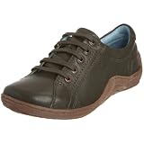 Hush Puppies Women's Rhine Olive Leather Comfort Lace Ups H25256090 6 UK