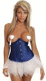 Blue Jean Baby Underbust Corset and Pettiskirt