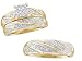 Stunning 2 Tone Diamond Trio Set For Him and Her - BLOWOUT DEAL-