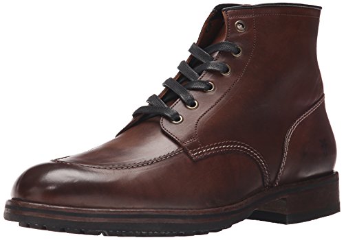 FRYE Men's Wilson Midlace Boot, Dark Brown, 12 D US