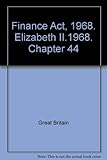 Finance Act, 1968. Elizabeth II.1968. Chapter 44