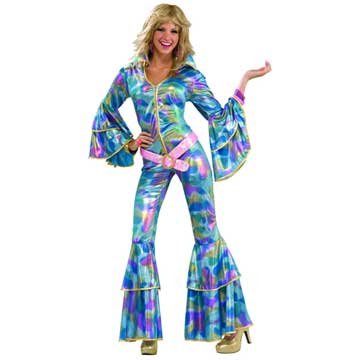 70s Disco Girl Jumpsuit Costume for Women