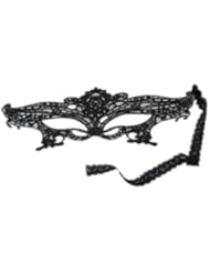 ETSYG Fashion Sexy Exquisite Lace Eye Mask for Masquerade Party Fancy Dress Black